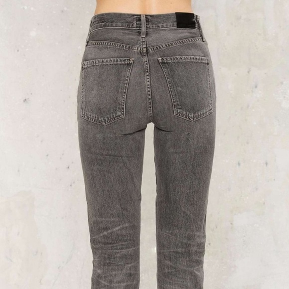 Citizens of Humanity Liya Grey Distressed Jeans - Picture 4 of 6